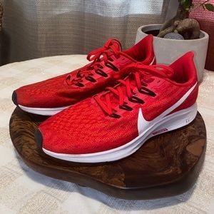 Nike Air Zoom Pegasus 36 TB Running Shoes Red White Size 9
